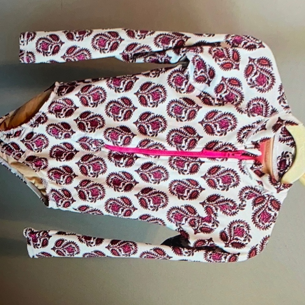 Stylish floral long sleeve swimsuit